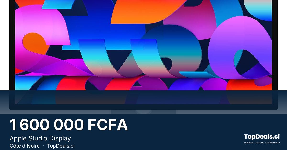 Aperçu du partage – Apple Studio Display