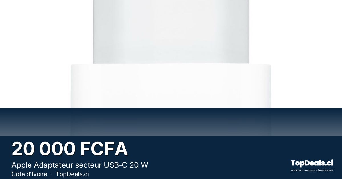 Aperçu du partage – Apple Adaptateur secteur USB‑C 20 W