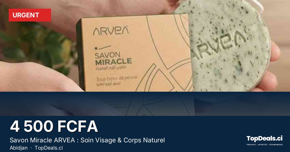 Aperçu du partage – Savon Miracle ARVEA : Soin Visage & Corps Naturel