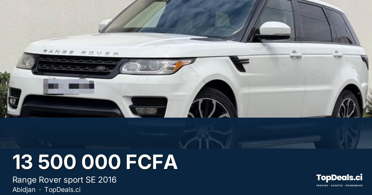 Aperçu du partage – Range Rover sport SE 2016