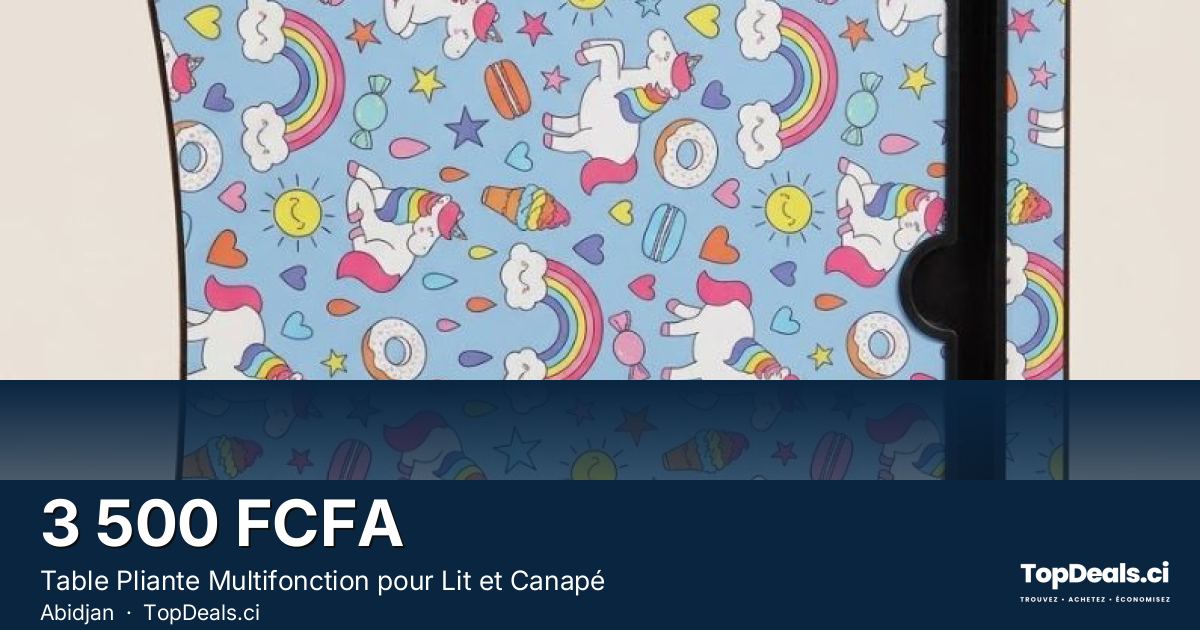 Aperçu du partage – Table Pliante Multifonction pour Lit et Canapé
