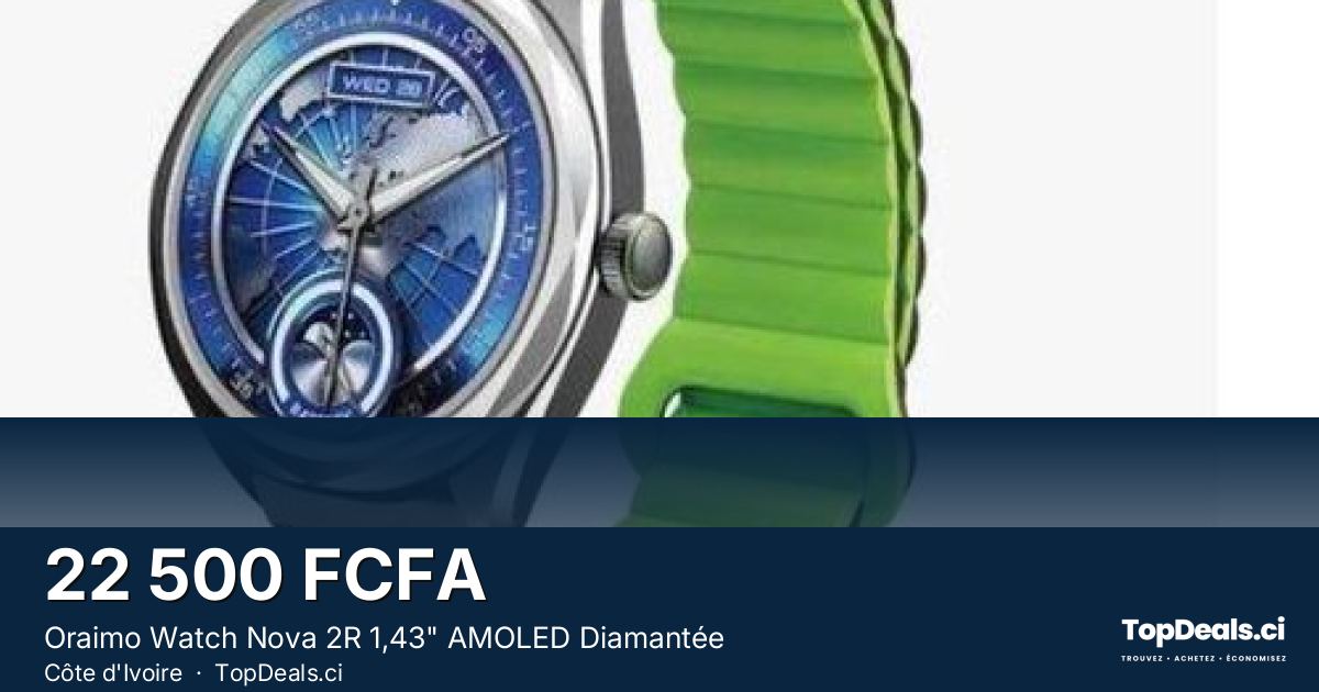 Aperçu du partage – Oraimo Watch Nova 2R 1,43" AMOLED Diamantée