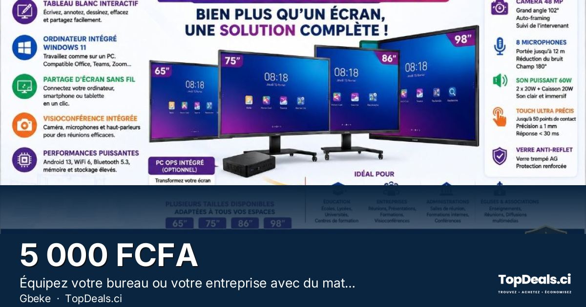 Aperçu du partage – Équipez votre bureau ou votre entreprise avec du matériel informatique