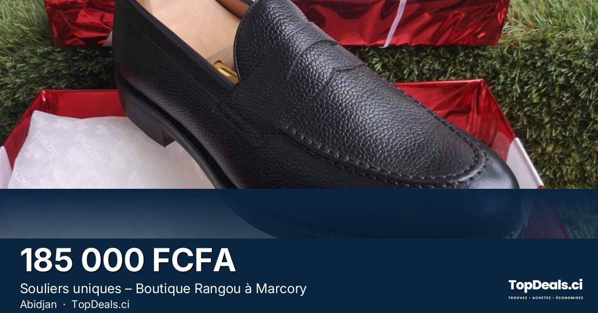 Aperçu du partage – Souliers uniques – Boutique Rangou à Marcory