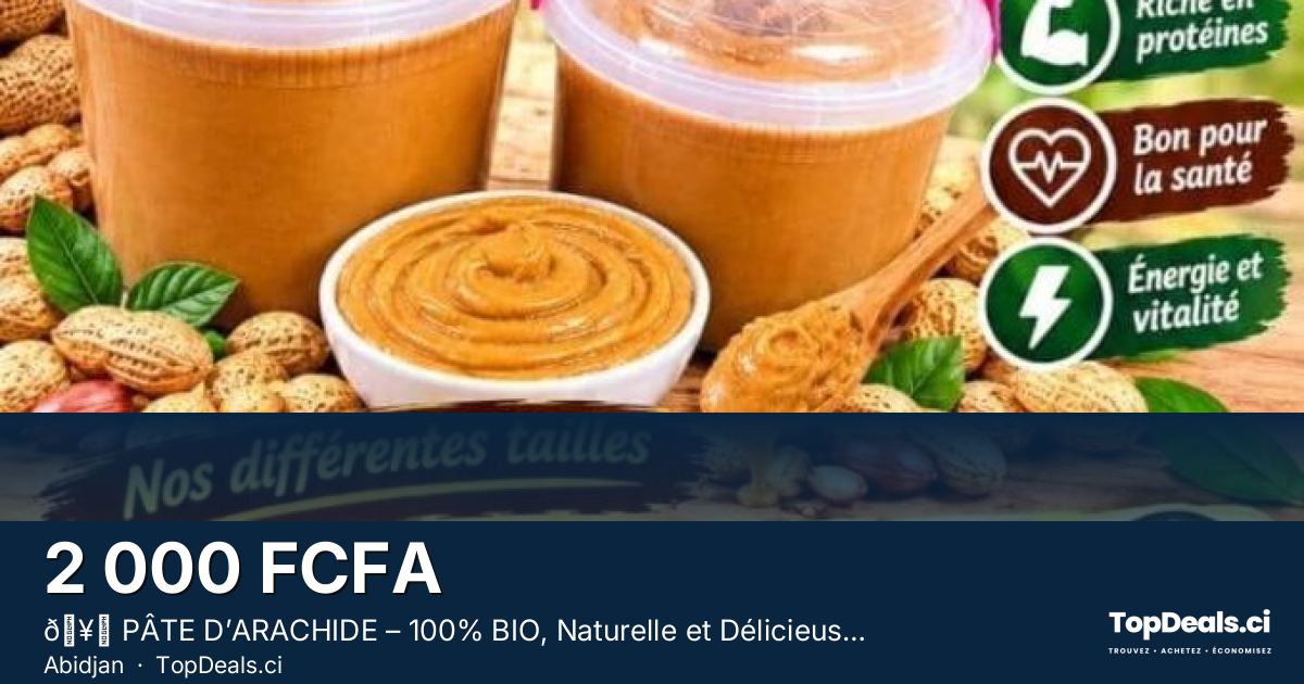 Aperçu du partage – 🥜 PÂTE D’ARACHIDE – 100% BIO, Naturelle et Délicieuse 