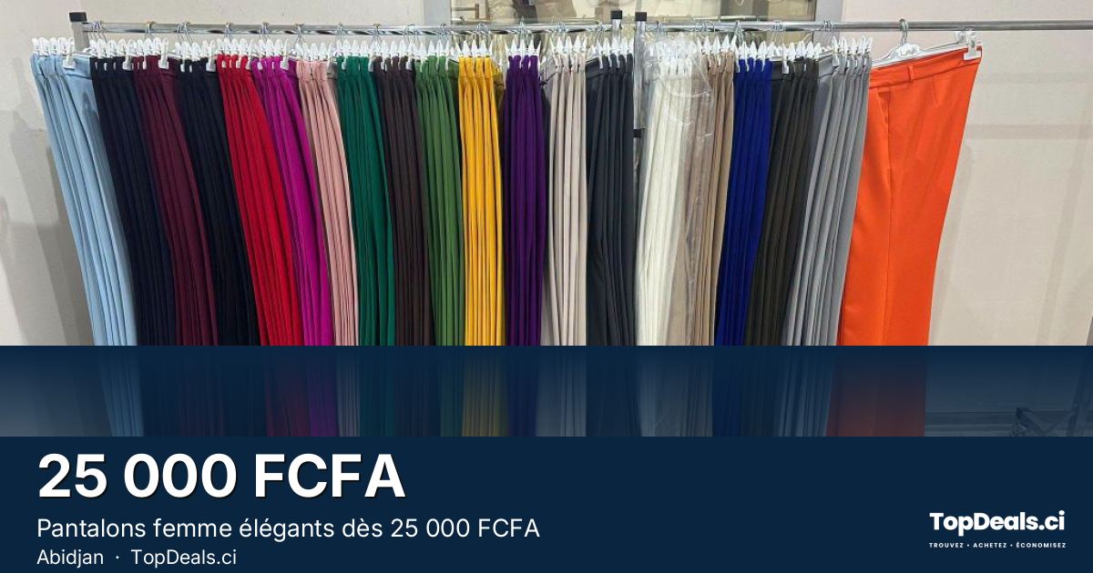 Aperçu du partage – Pantalons femme élégants dès 25 000 FCFA