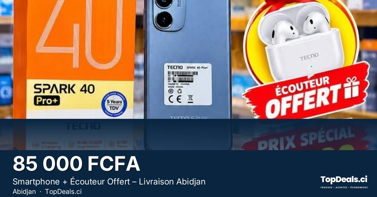 Aperçu du partage – Smartphone + Écouteur Offert – Livraison Abidjan