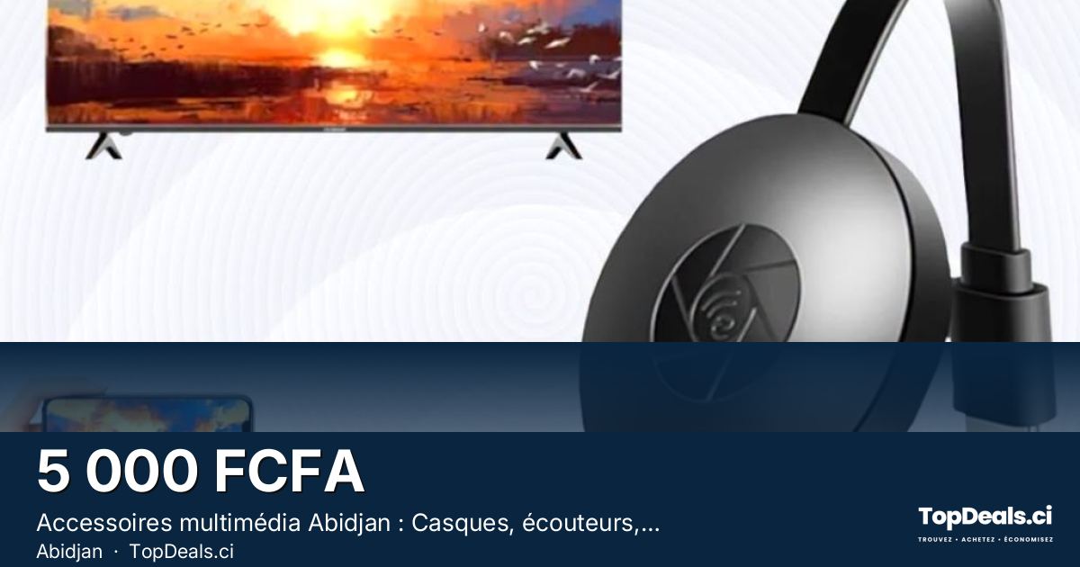 Aperçu du partage – Accessoires multimédia Abidjan : Casques, écouteurs, enceintes