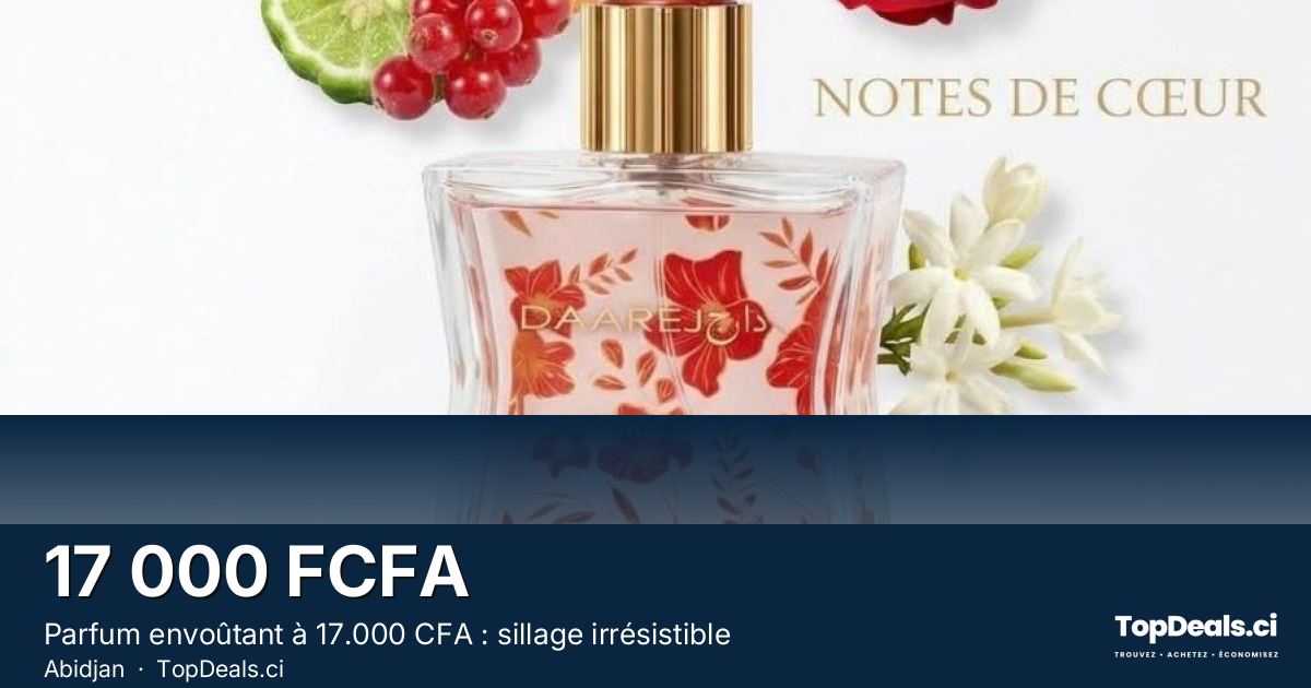 Aperçu du partage – Parfum envoûtant à 17.000 CFA : sillage irrésistible