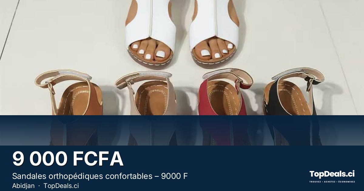 Aperçu du partage – Sandales orthopédiques confortables – 9000 F