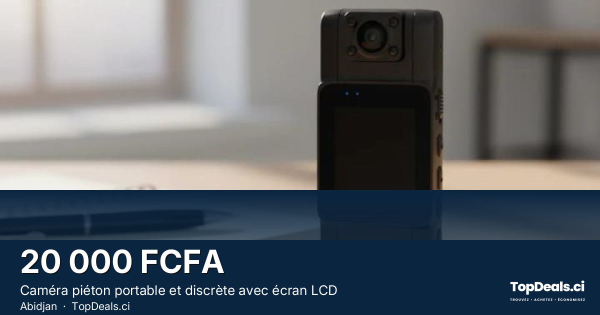 Aperçu du partage – Caméra piéton portable et discrète avec écran LCD