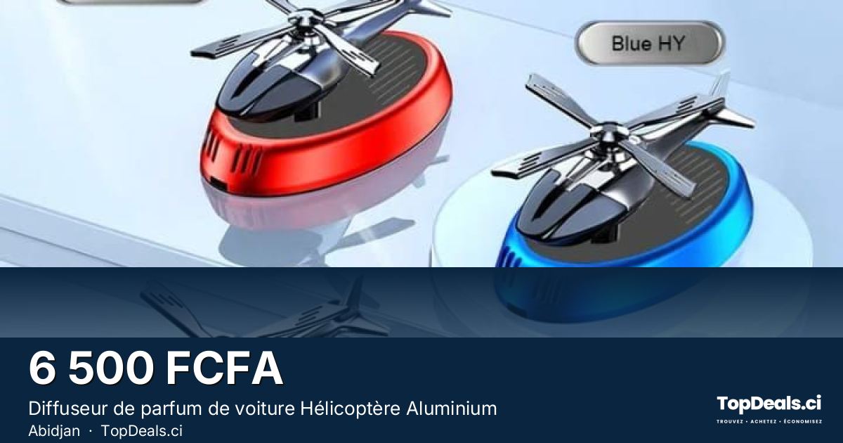 Aperçu du partage – Diffuseur de parfum de voiture Hélicoptère Aluminium
