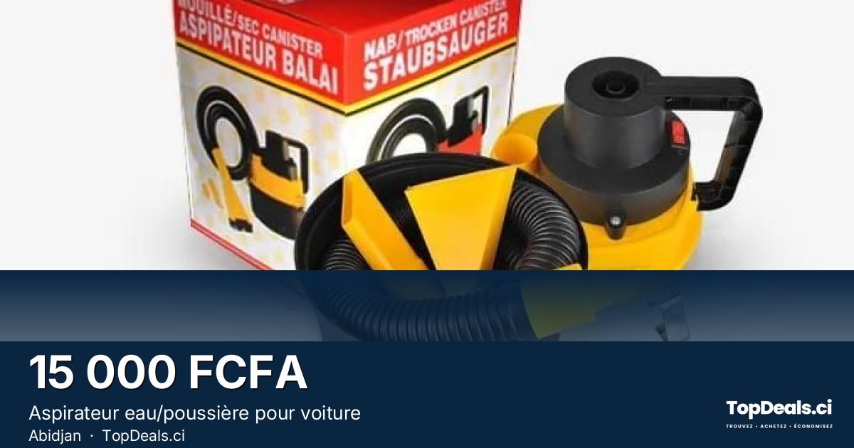 Aperçu du partage – Aspirateur eau/poussière pour voiture