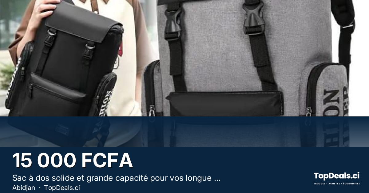 Aperçu du partage – Sac à dos solide et grande capacité pour vos longue voyage