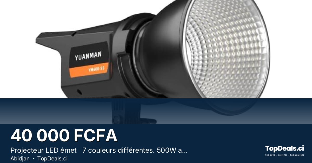 Aperçu du partage – Projecteur LED émet   7 couleurs différentes. 500W avec Télécommande+t