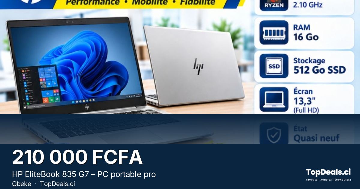 Aperçu du partage – HP EliteBook 835 G7 – PC portable pro