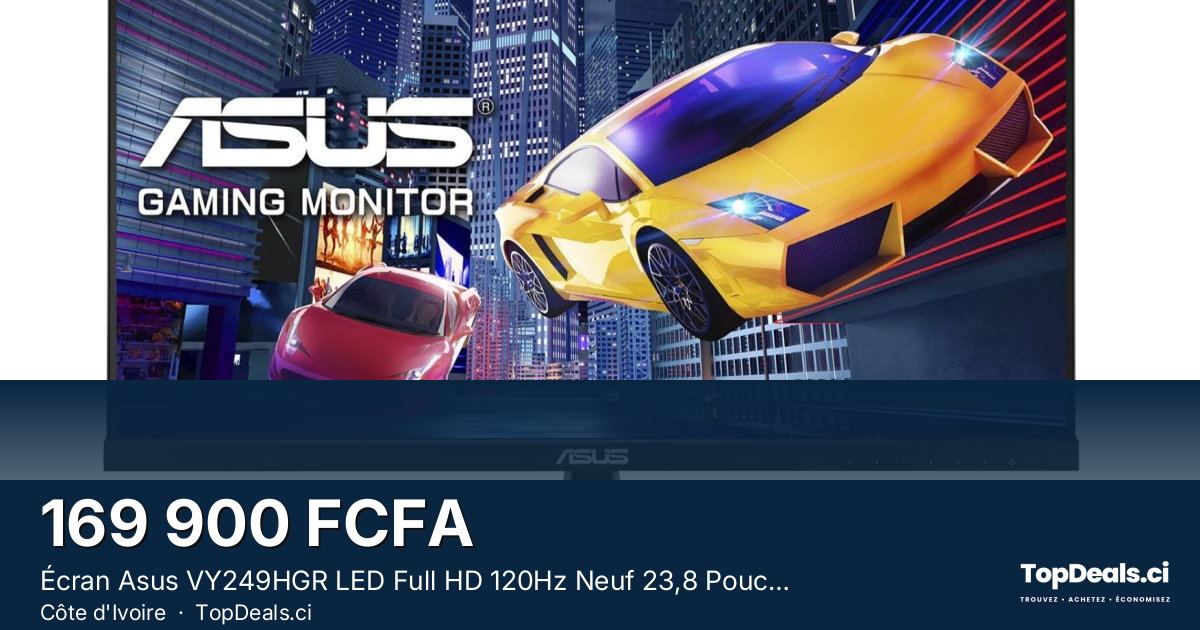 Aperçu du partage – Écran Asus VY249HGR LED Full HD 120Hz Neuf 23,8 Pouces
