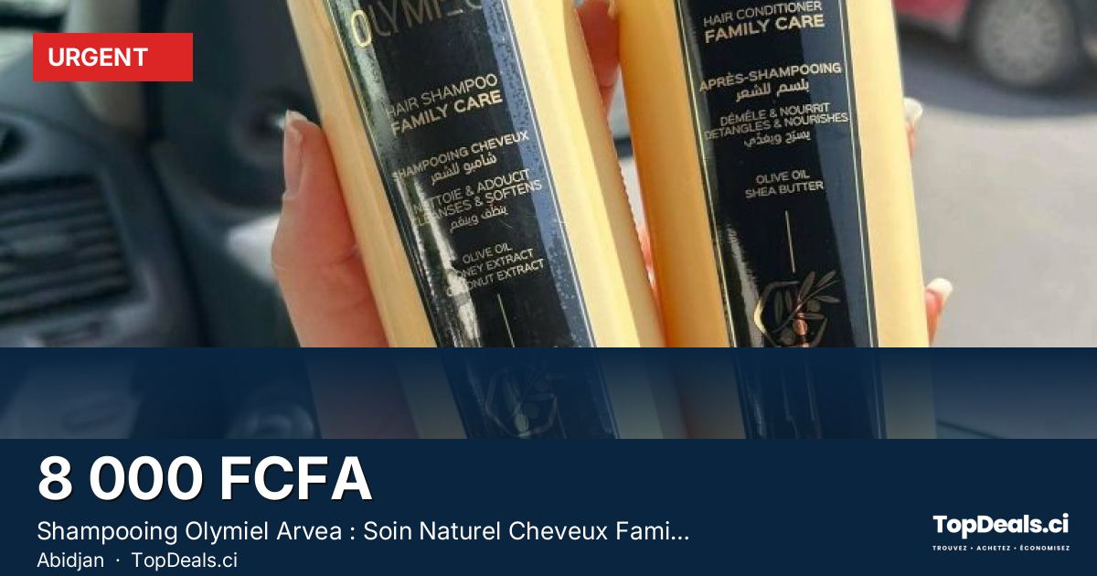 Aperçu du partage – Shampooing Olymiel Arvea : Soin Naturel Cheveux Famille
