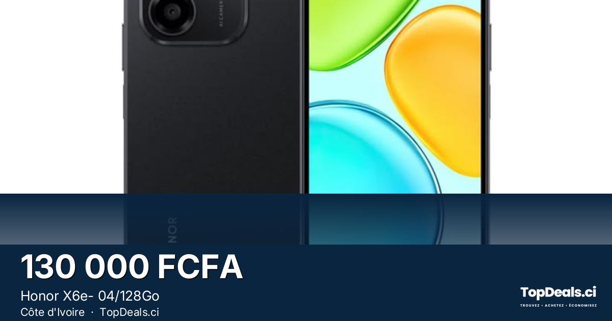 Aperçu du partage – Honor X6e- 04/128Go