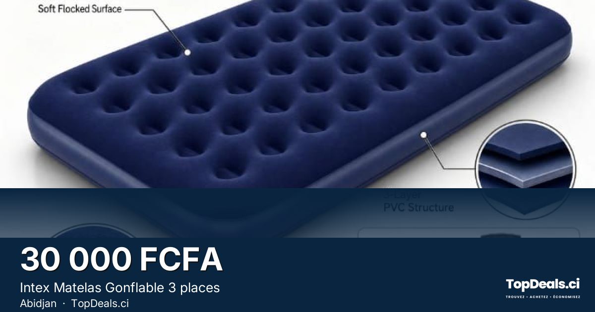 Aperçu du partage – Intex Matelas Gonflable 3 places