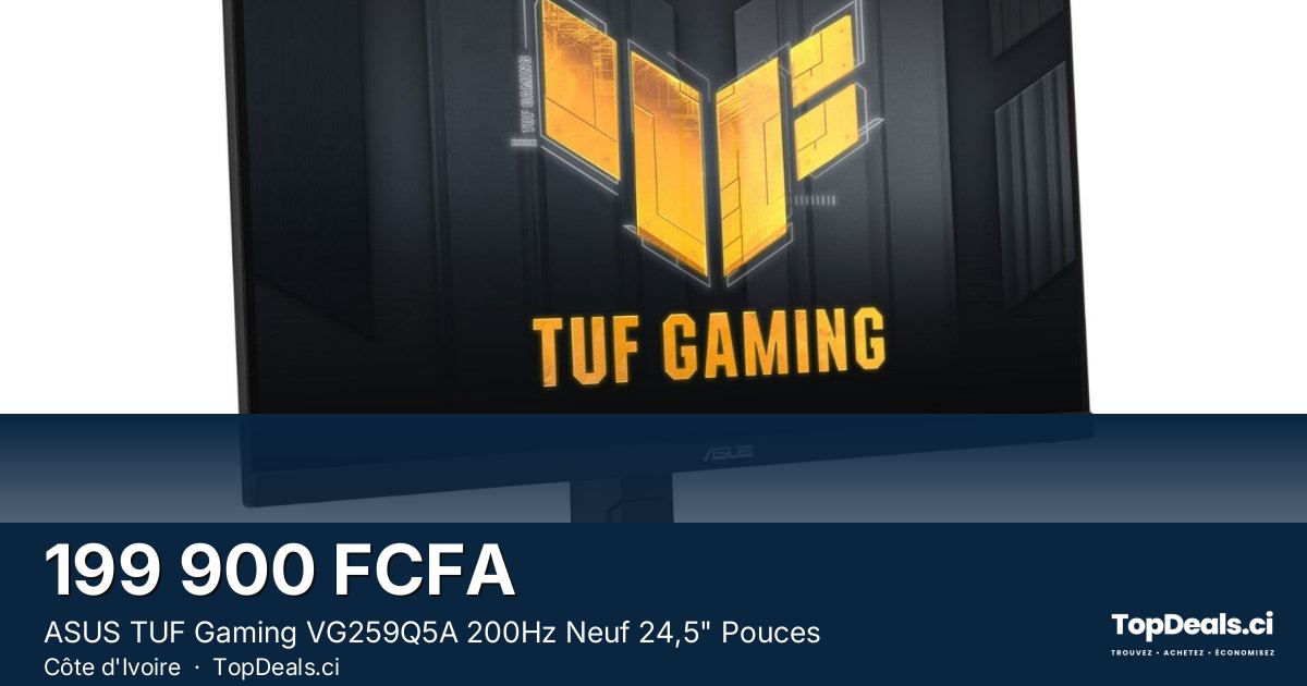 Aperçu du partage – ASUS TUF Gaming VG259Q5A 200Hz Neuf 24,5" Pouces