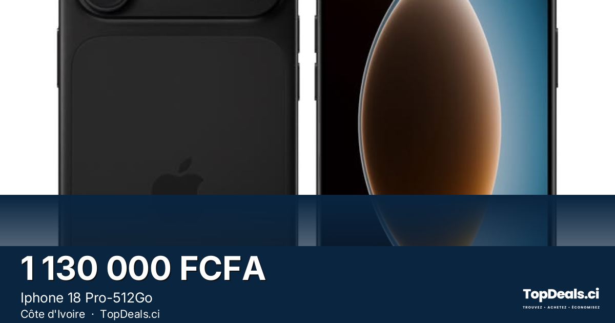 Aperçu du partage – Iphone 18 Pro-512Go