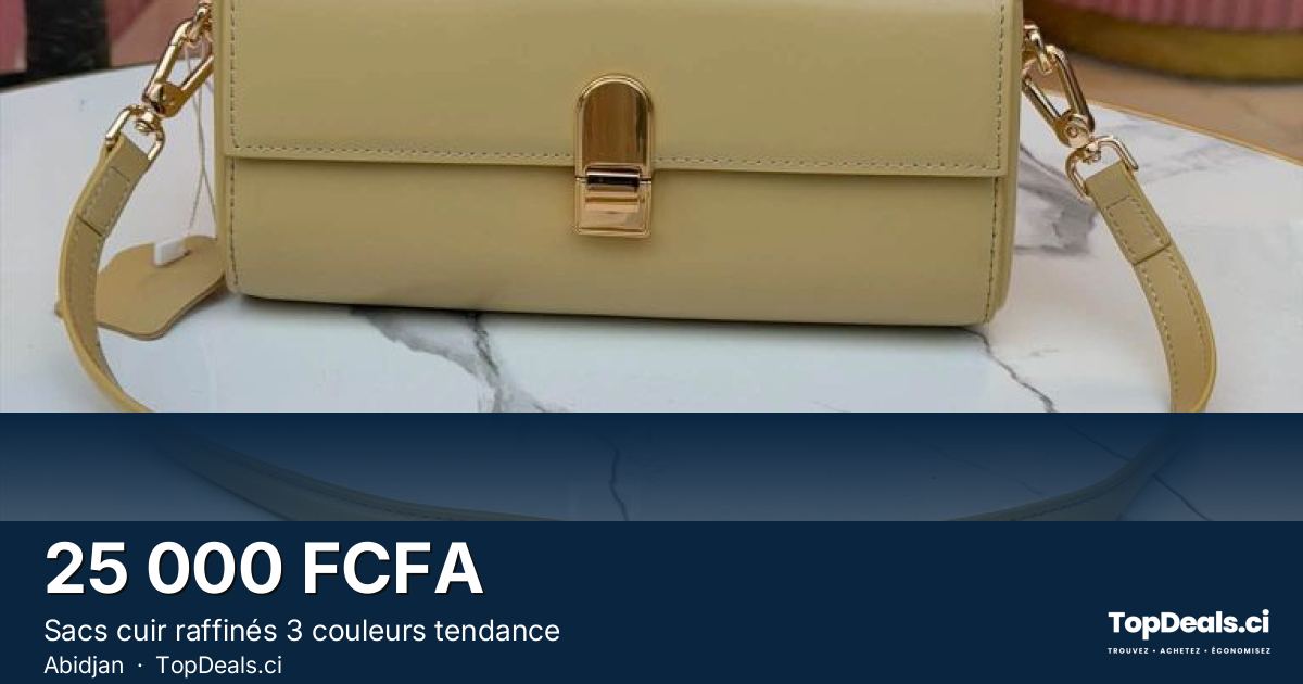 Aperçu du partage – Sacs cuir raffinés 3 couleurs tendance