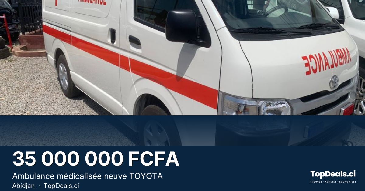 Aperçu du partage – Ambulance médicalisée neuve TOYOTA 