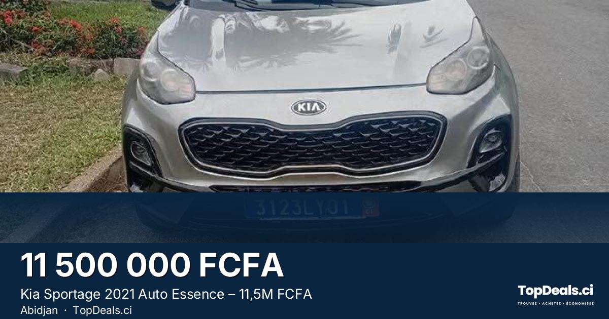 Aperçu du partage – Kia Sportage 2021 Auto Essence – 11,5M FCFA