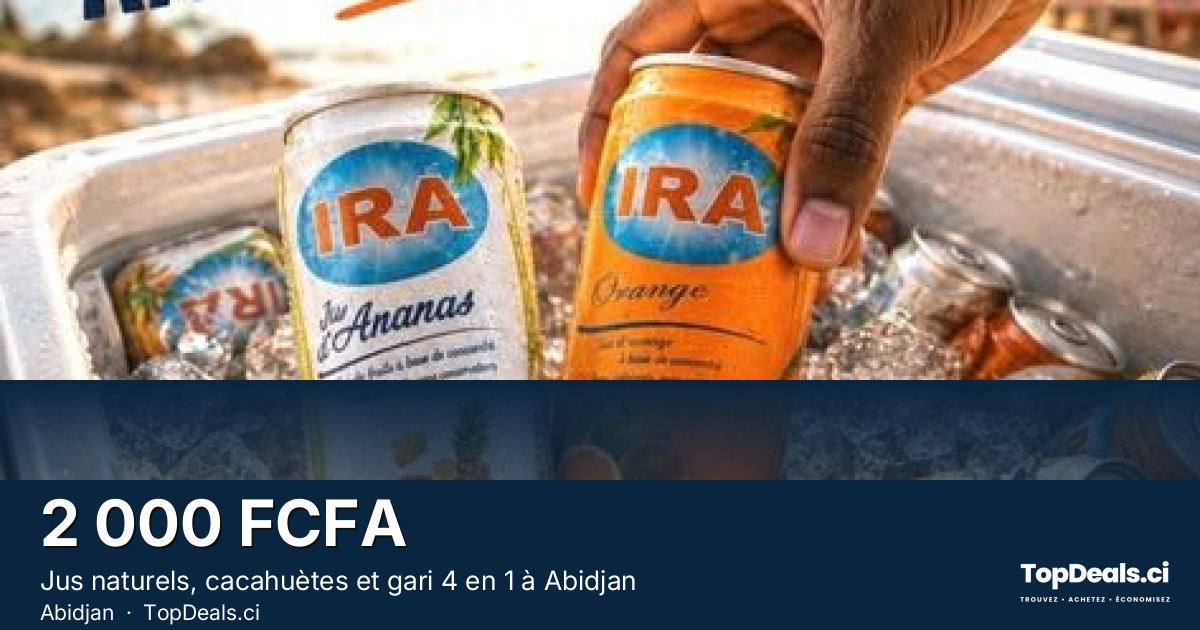 Aperçu du partage – Jus naturels, cacahuètes et gari 4 en 1 à Abidjan