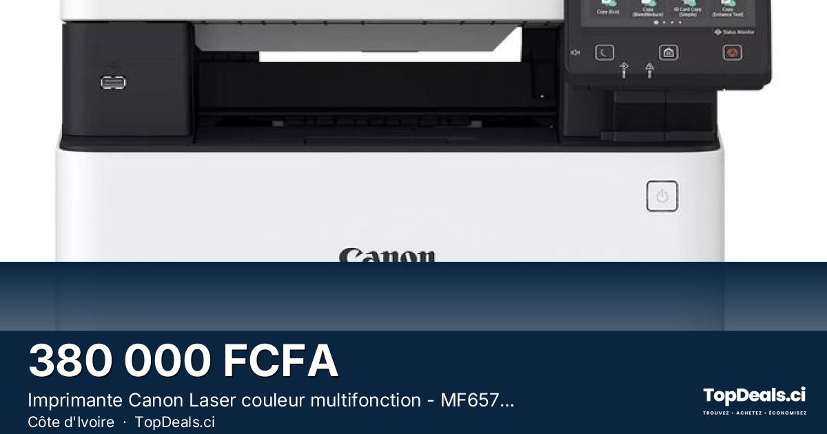 Aperçu du partage – Imprimante Canon Laser couleur multifonction - MF657CDW - 657CDW - Impression - copie - scan -