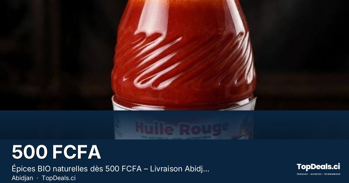 Aperçu du partage – Épices BIO naturelles dès 500 FCFA – Livraison Abidjan