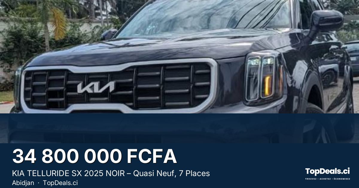 Aperçu du partage – KIA TELLURIDE SX 2025 NOIR – Quasi Neuf, 7 Places