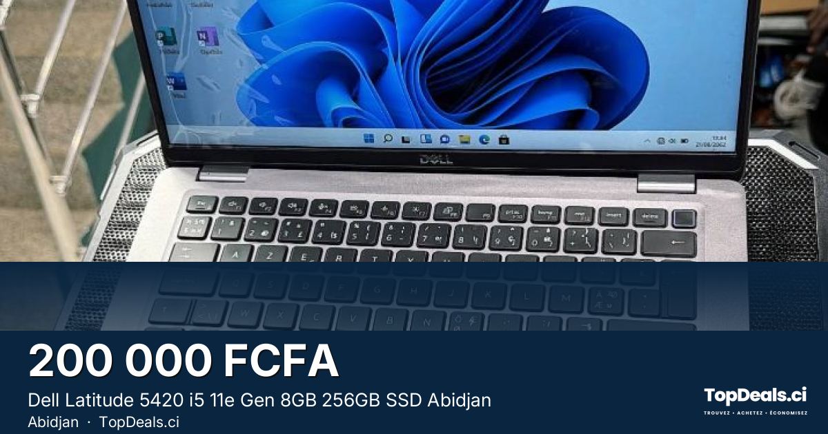 Aperçu du partage – Dell Latitude 5420 i5 11e Gen 8GB 256GB SSD Abidjan