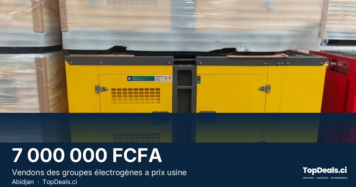 Aperçu du partage – Vendons des groupes électrogènes a prix usine 