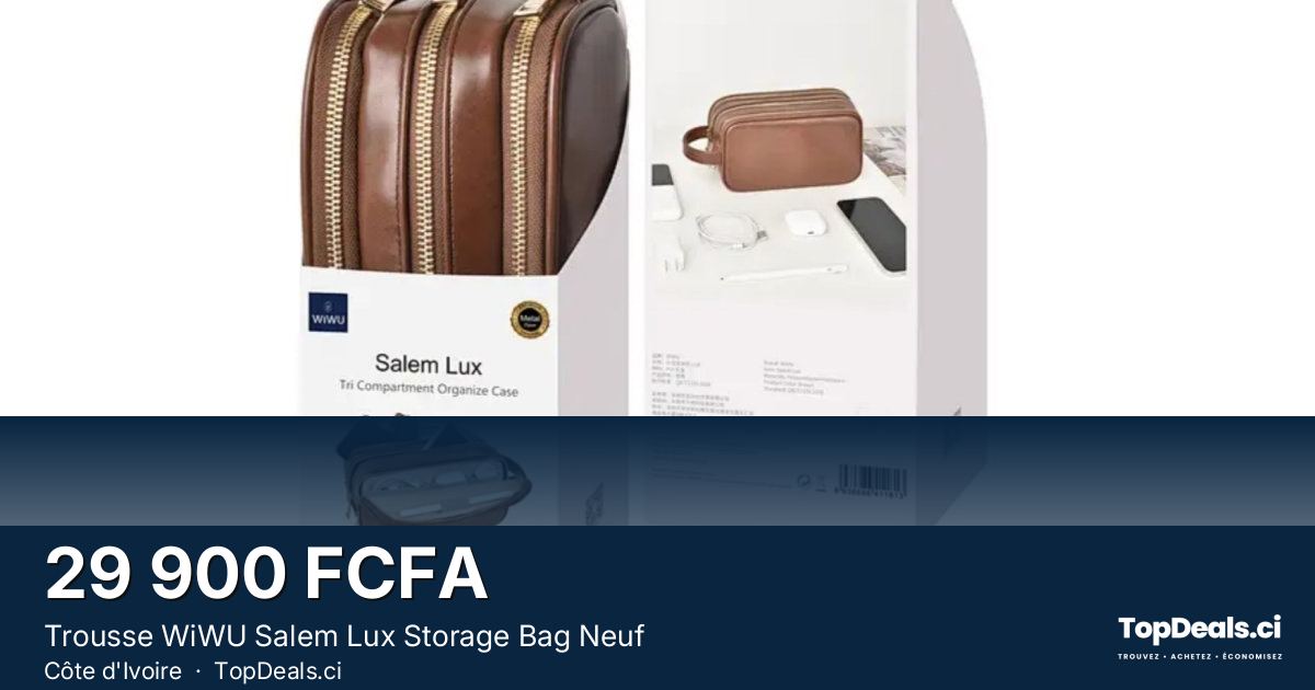 Aperçu du partage – Trousse WiWU Salem Lux Storage Bag Neuf