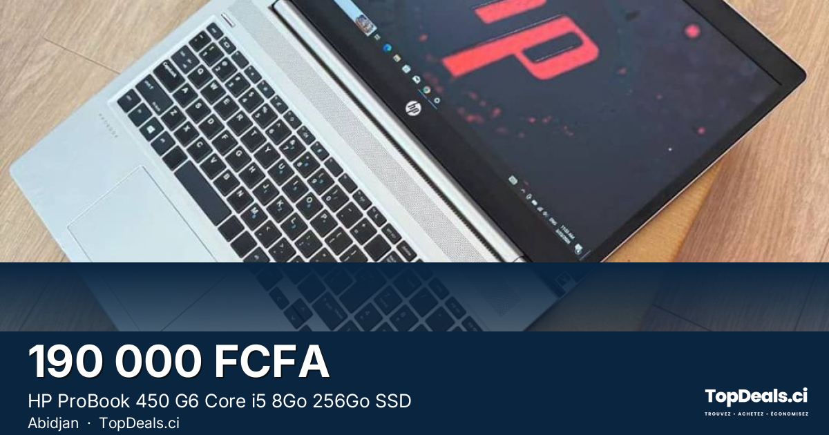 Aperçu du partage – HP ProBook 450 G6 Core i5 8Go 256Go SSD