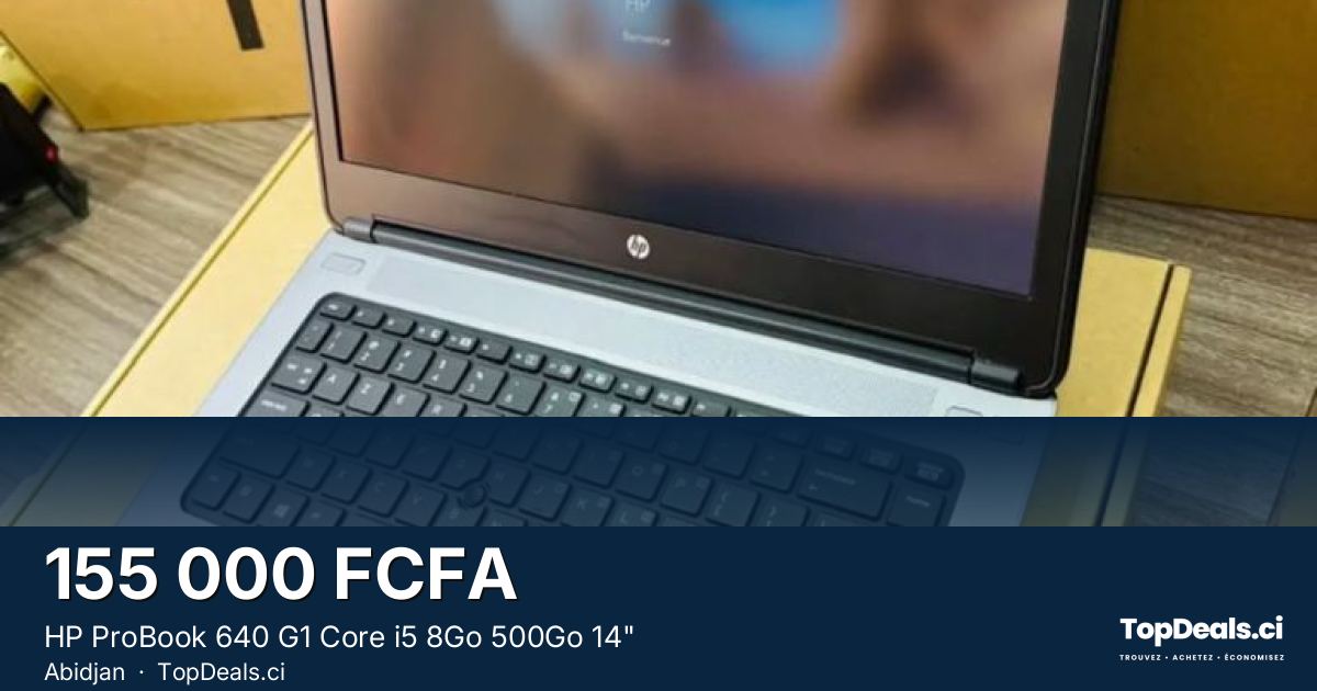 Aperçu du partage – HP ProBook 640 G1 Core i5 8Go 500Go 14"