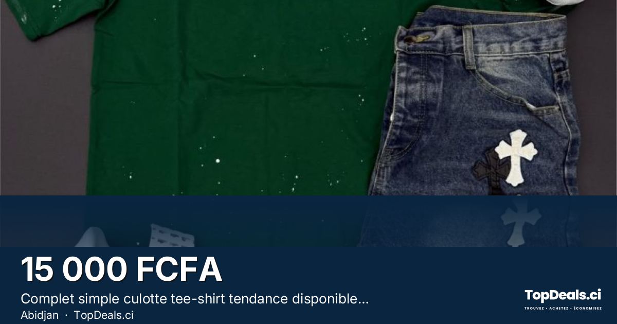 Aperçu du partage – Complet simple culotte tee-shirt tendance disponible en stock limité 