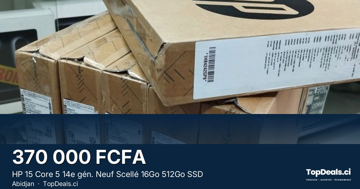 Aperçu du partage – HP 15 Core 5 14e gén. Neuf Scellé 16Go 512Go SSD