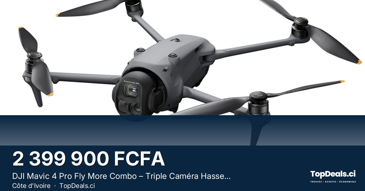 Aperçu du partage – DJI Mavic 4 Pro Fly More Combo – Triple Caméra Hasselblad 100 MP, 6K HDR, 3 Batteries & DJI