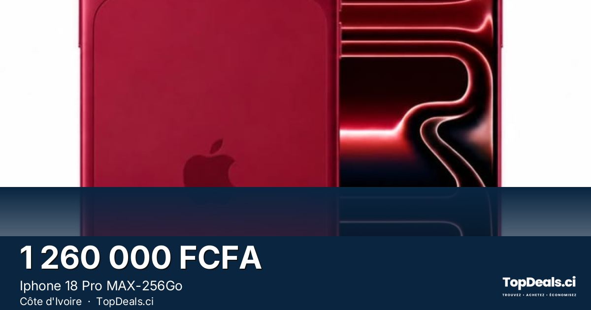 Aperçu du partage – Iphone 18 Pro MAX-256Go