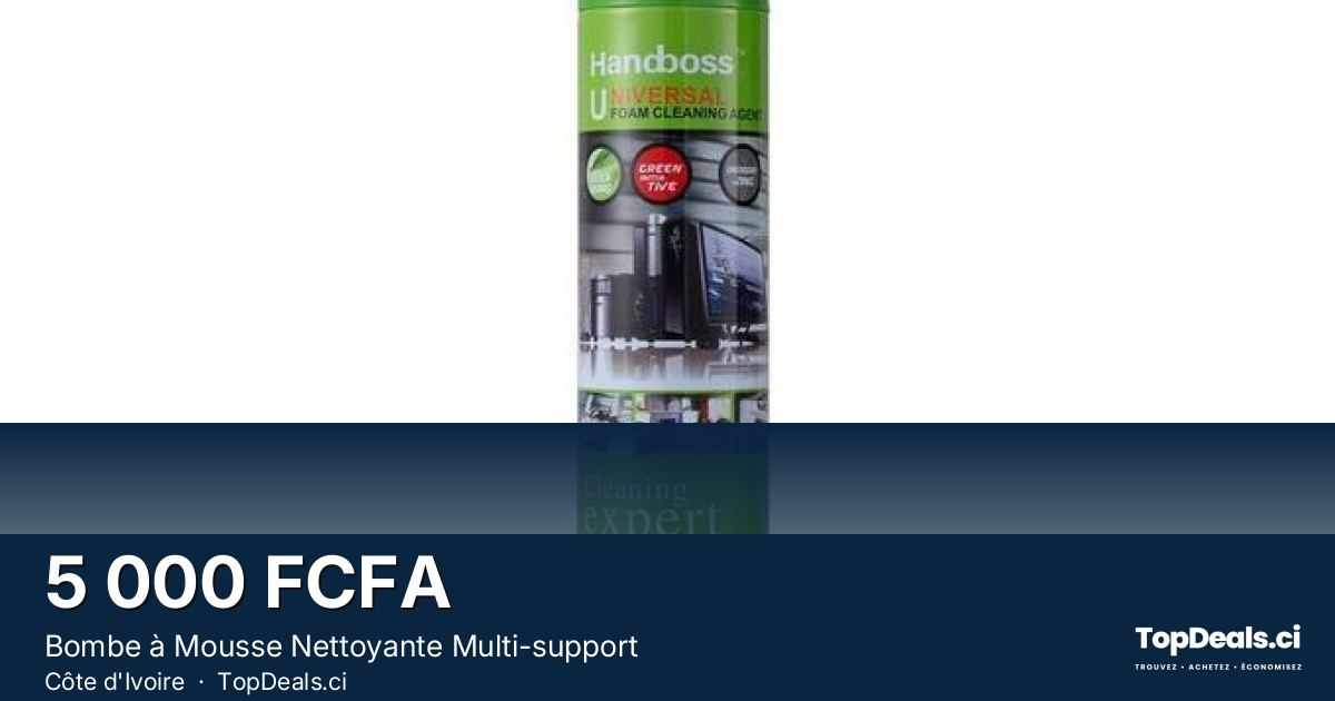 Aperçu du partage – Bombe à Mousse Nettoyante Multi-support