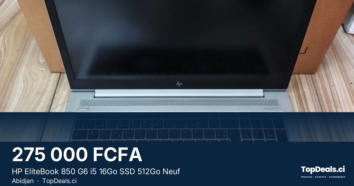 Aperçu du partage – HP EliteBook 850 G6 i5 16Go SSD 512Go Neuf