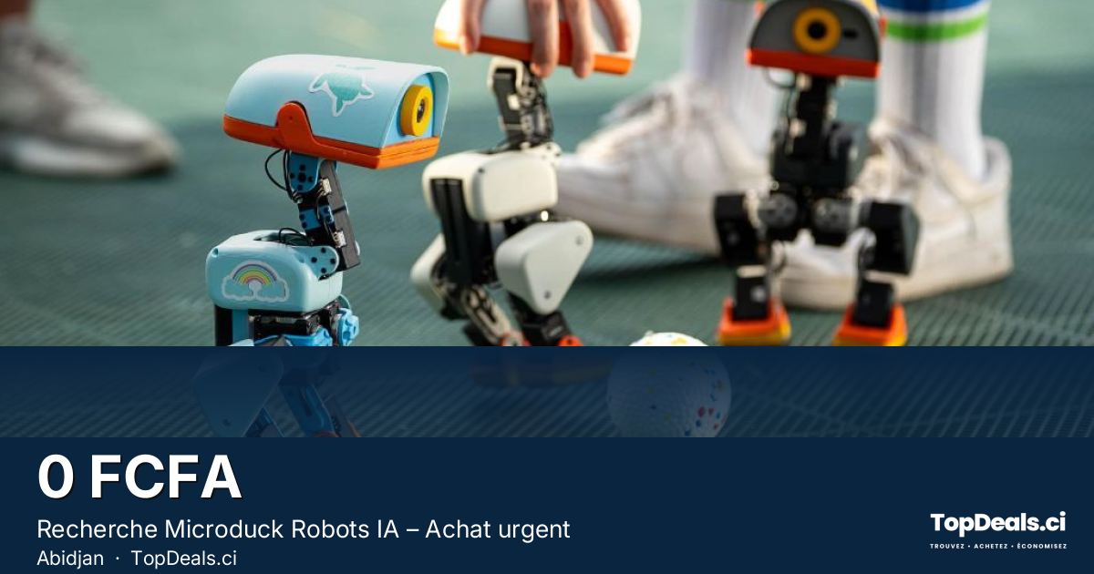 Aperçu du partage – Recherche Microduck Robots IA – Achat urgent