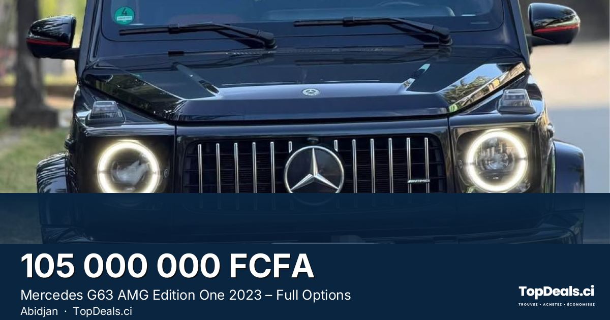 Aperçu du partage – Mercedes G63 AMG Edition One 2023 – Full Options