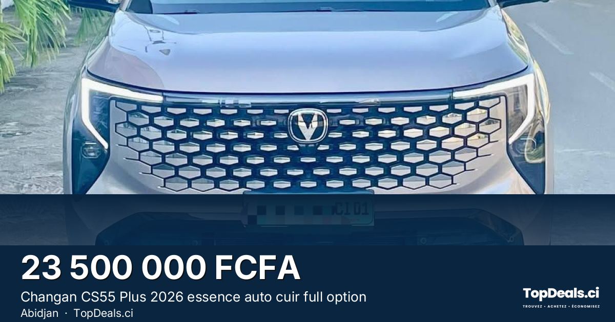 Aperçu du partage – Changan CS55 Plus 2026 essence auto cuir full option