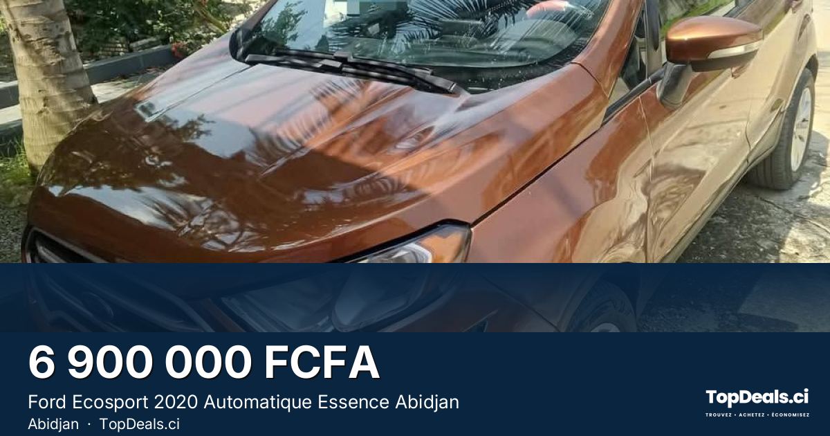 Aperçu du partage – Ford Ecosport 2020 Automatique Essence Abidjan