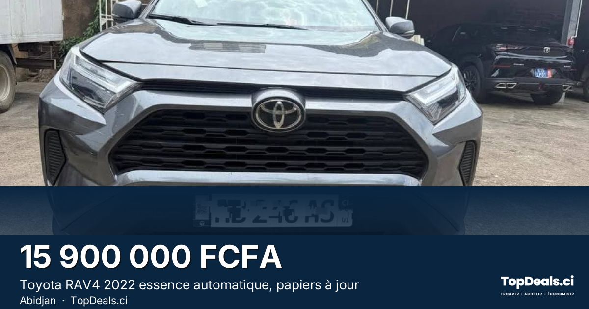 Aperçu du partage – Toyota RAV4 2022 essence automatique, papiers à jour