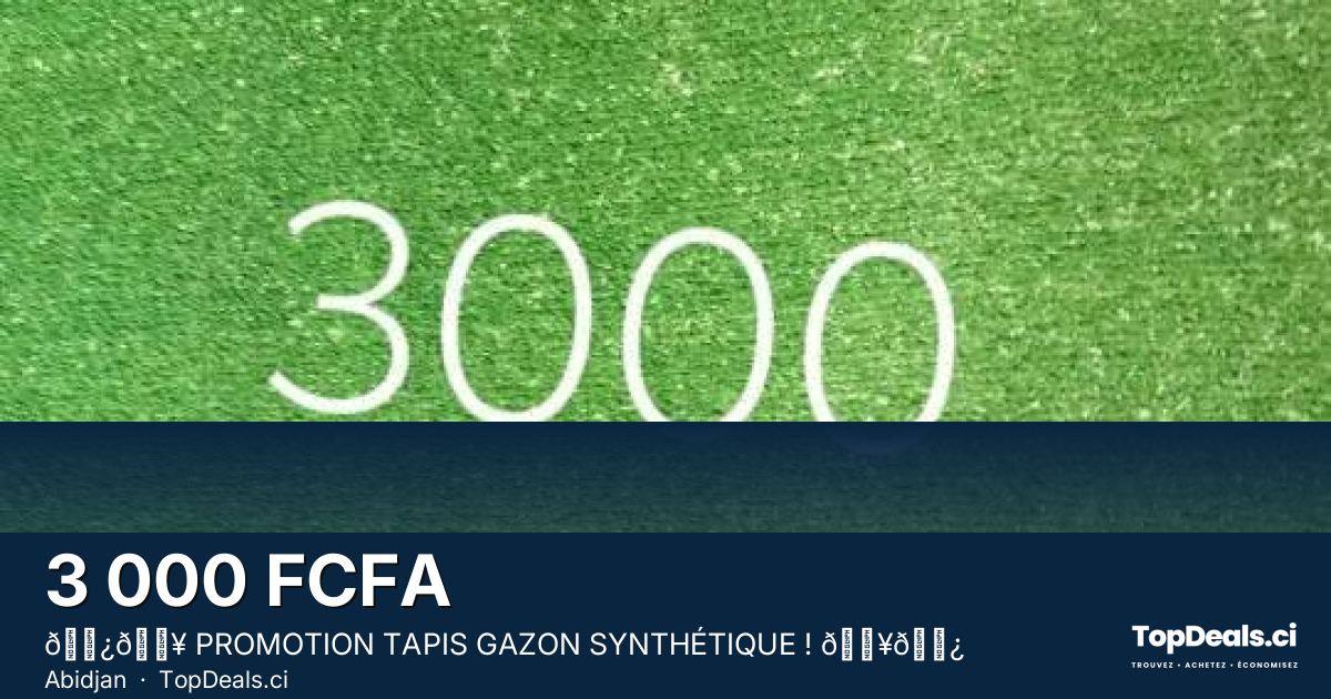Aperçu du partage – 🌿🔥 PROMOTION TAPIS GAZON SYNTHÉTIQUE ! 🔥🌿